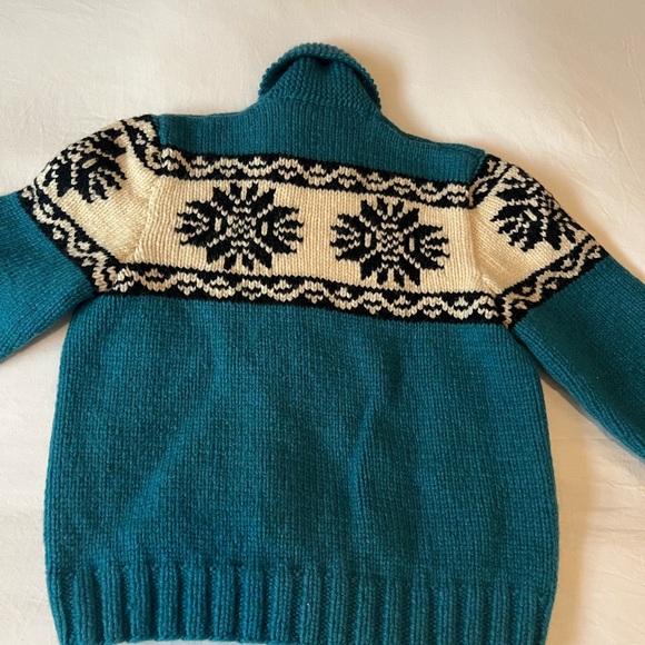 Vintage Wool 1960’s Cowichan Sweater women’s M/L - Picture 6 of 11